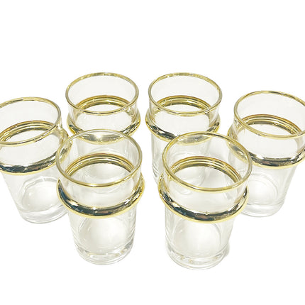 Verres Beldi marocains design 6 pièces