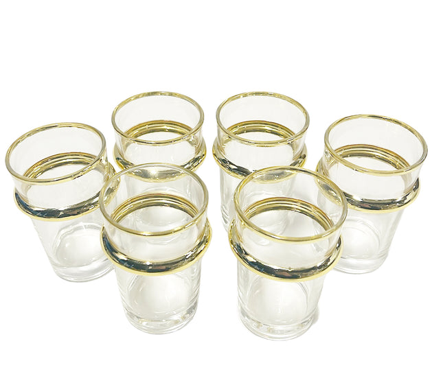 Verres Beldi marocains design 6 pièces