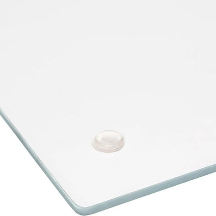 Planche à découper en verre - Motif marbré - 4 en 1 : Plateau apéritif - Découpe - Service - 40 x 30 cm