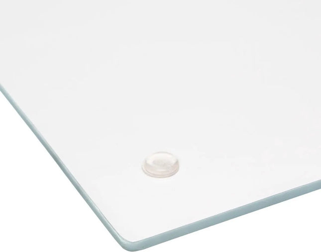 Planche à découper en verre - Motif marbré - 4 en 1 : Plateau apéritif - Découpe - Service - 40 x 30 cm