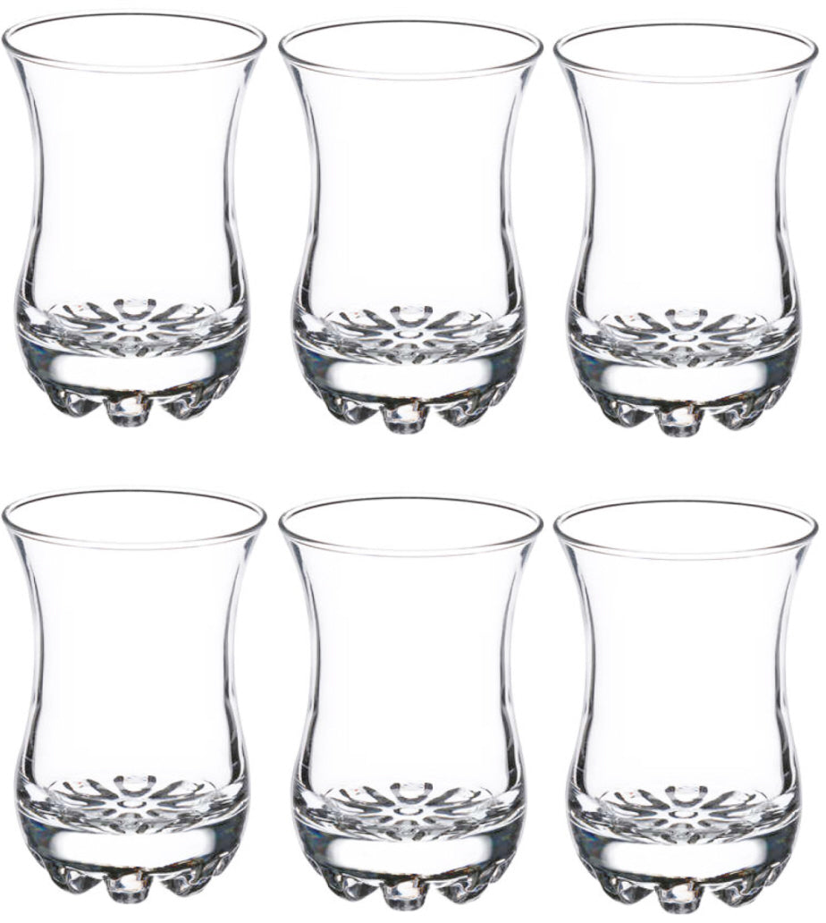 Turkse theeglazen 8 cl - 6 stuks