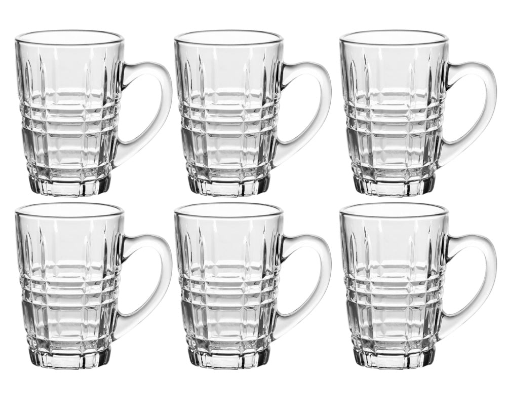 Set of 6 glasses - Mugs with handle