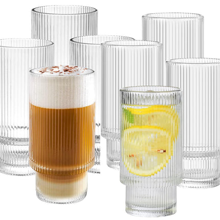 Verres à long drink Ripple - Lot de 6 - 295 ml - Empilables