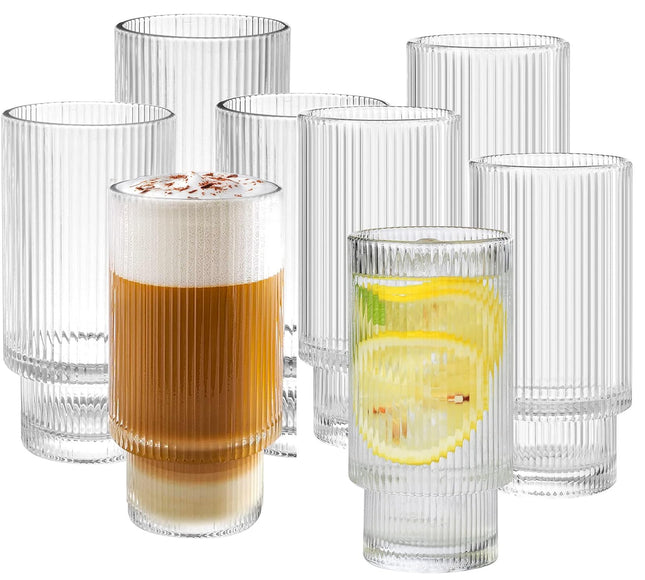 Verres à long drink Ripple - Lot de 6 - 295 ml - Empilables