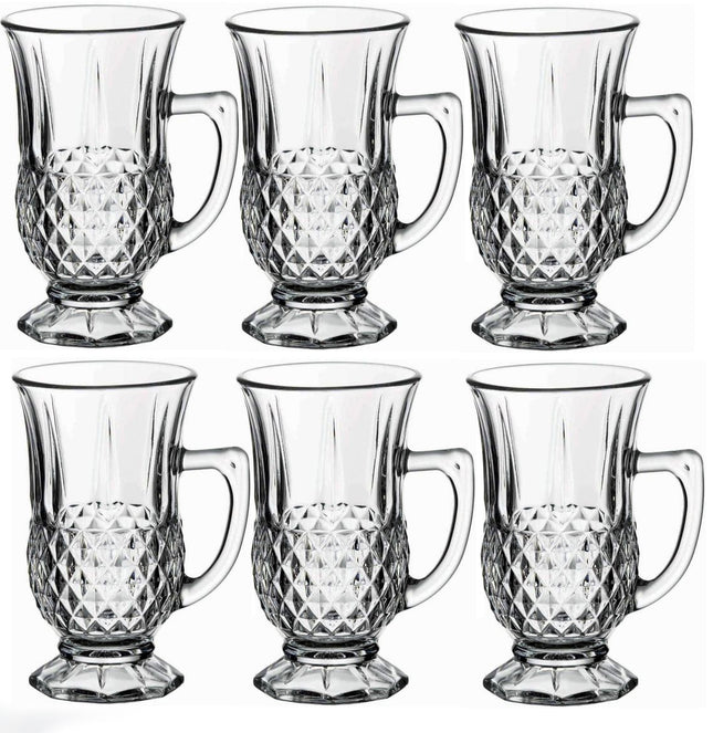 6 verres de luxe avec anse