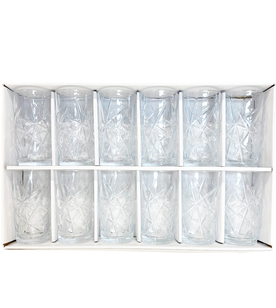 Longdrinkglazen - 37,5 cl - set van 12 stuks