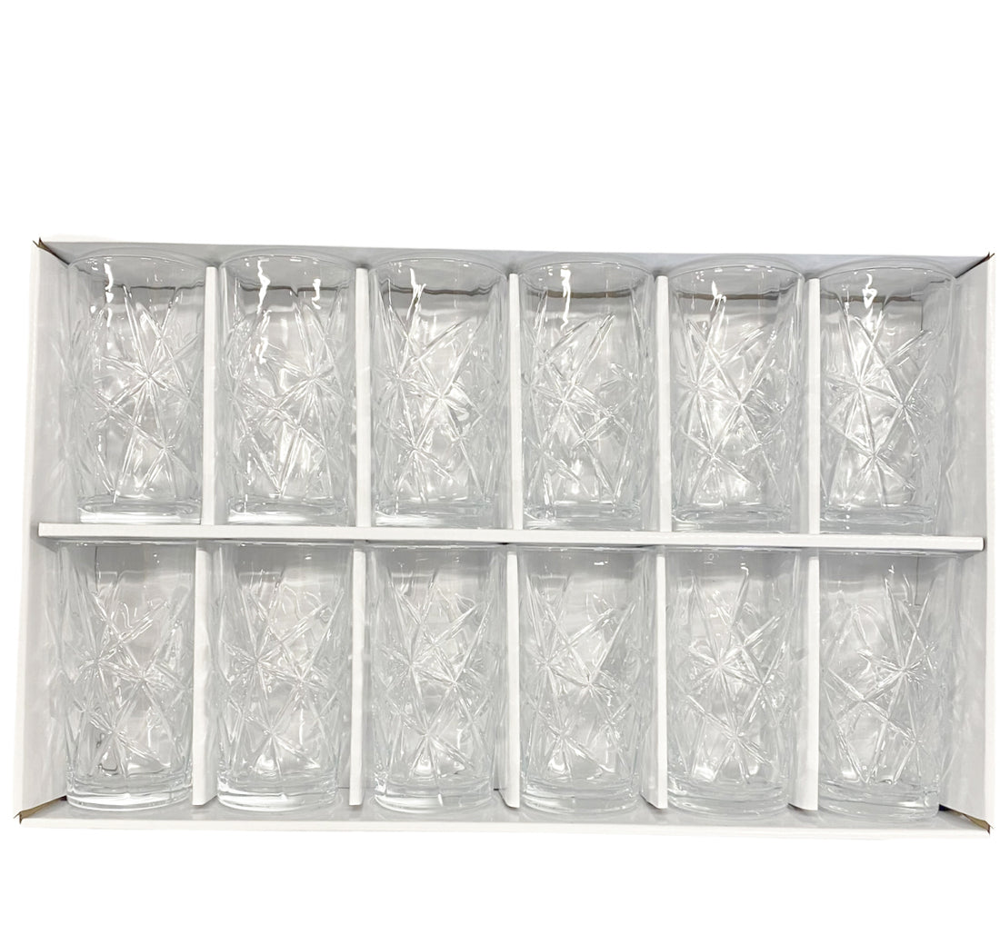 Longdrinkglazen - 37,5 cl - set van 12 stuks