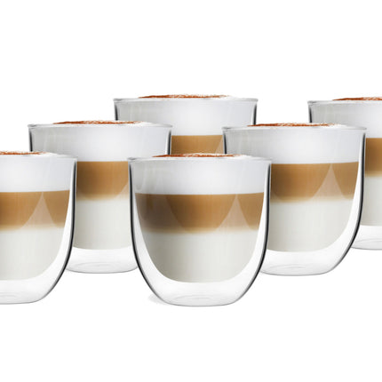 Lot de 6 verres à café double paroi 254 ml