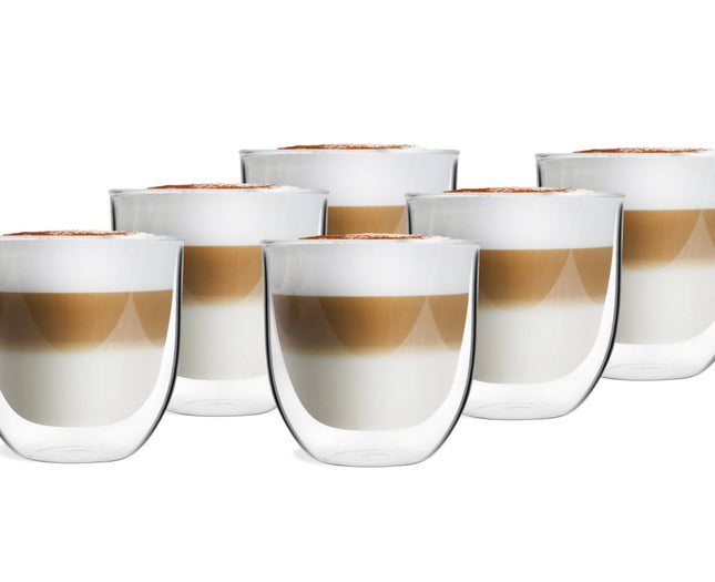 Lot de 6 verres à café double paroi 254 ml