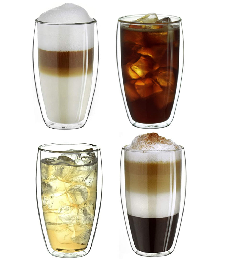 Dubbelwandige glazen - Set van 4 Stuks - 350ml