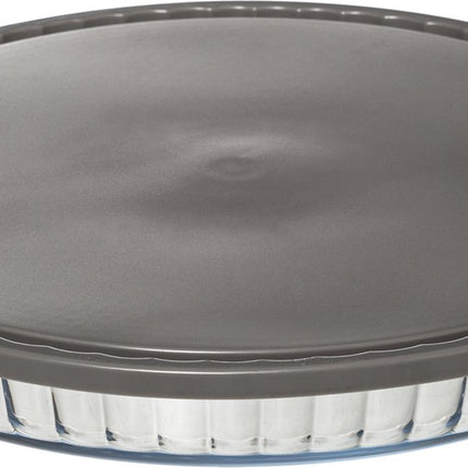 Moule à gâteau en verre avec couvercle, Ø 30 cm