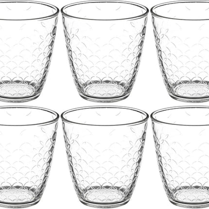 Lot de 6 verres à eau/jus Rome 250 ml en verre