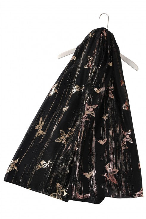 Gold Brushed Butterfly Schal