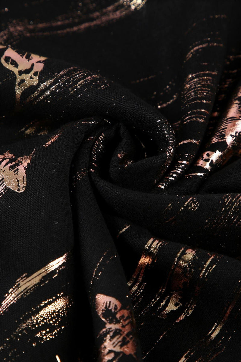 Gold Brushed Butterfly Schal