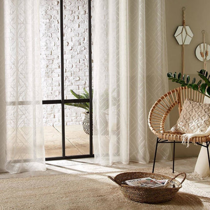 Rideau à motif discret