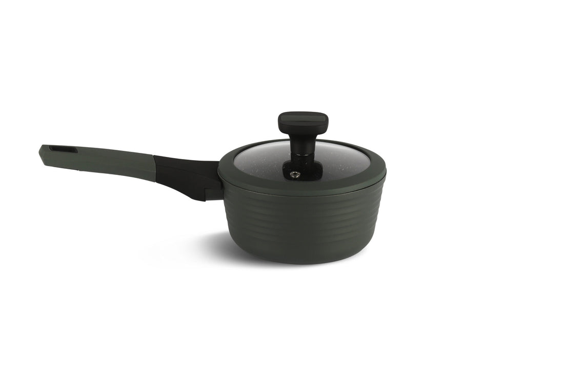 Edënbërg Green Line - 12-teiliges Luxus-Topfset aus geschmiedetem Aluminium - Keramik-/Marmor-Beschichtung
