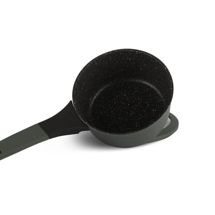 Edënbërg Green Line - Set de 12 casseroles et poêles de luxe en aluminium forgé - Revêtement céramique/marbre
