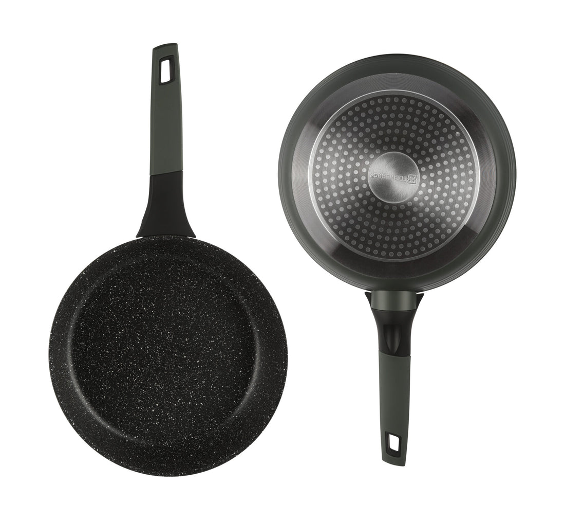 Edënbërg Green Line - 12-teiliges Luxus-Topfset aus geschmiedetem Aluminium - Keramik-/Marmor-Beschichtung