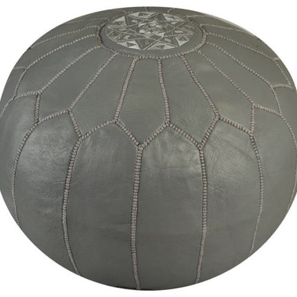 Pouf marocain gris