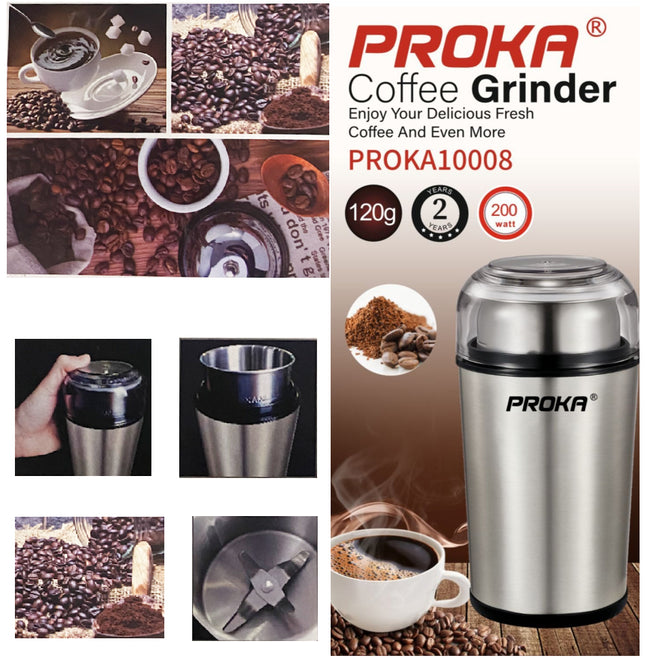 Moulin à café électrique - broyeur inox 120g