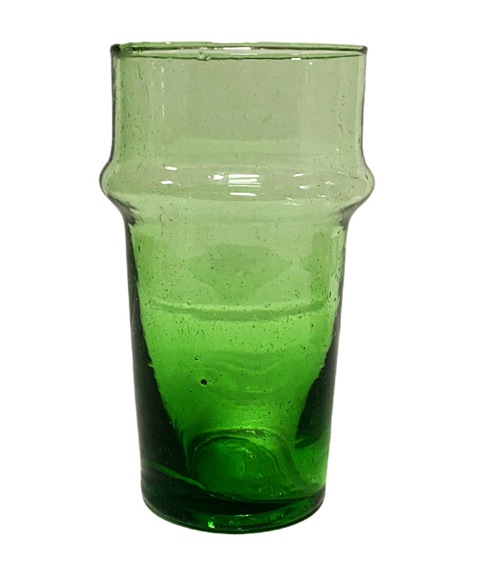 Marokkaanse beldi glazen van gerecycled glas – mondgeblazen, 12 cm hoog – foto 6