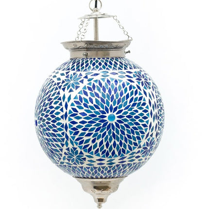 Lampe orientale Mumbai mosaïque bleue