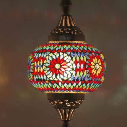 Suspension orientale Gaya mosaïque multicolore