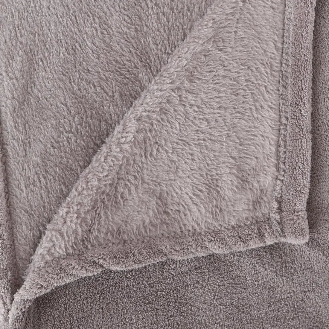 Atmosphera Grote Fleece bank deken/fleece plaid - grijs - 180 x 230 cm - polyester