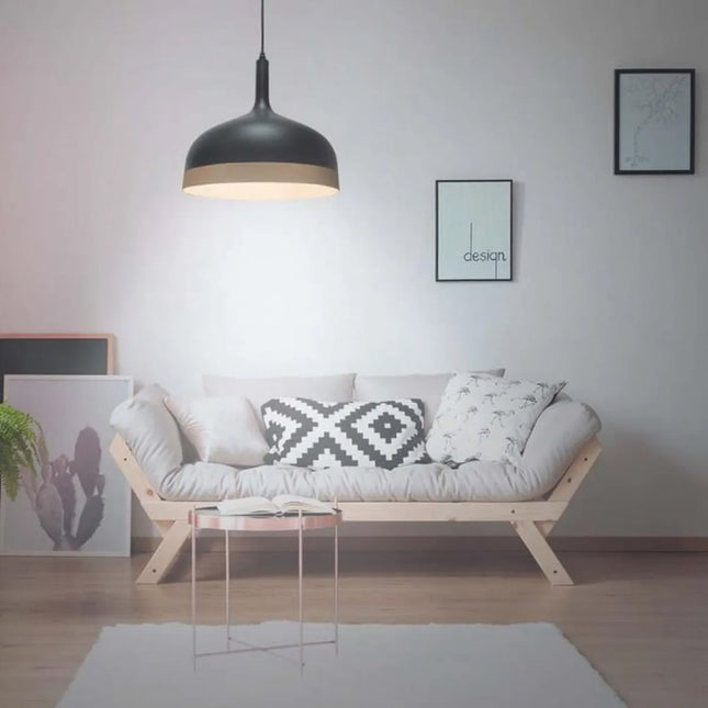 Suspension noir/doré