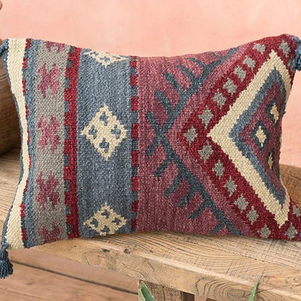 Housse de coussin kilim tissée main 35 x 50 cm