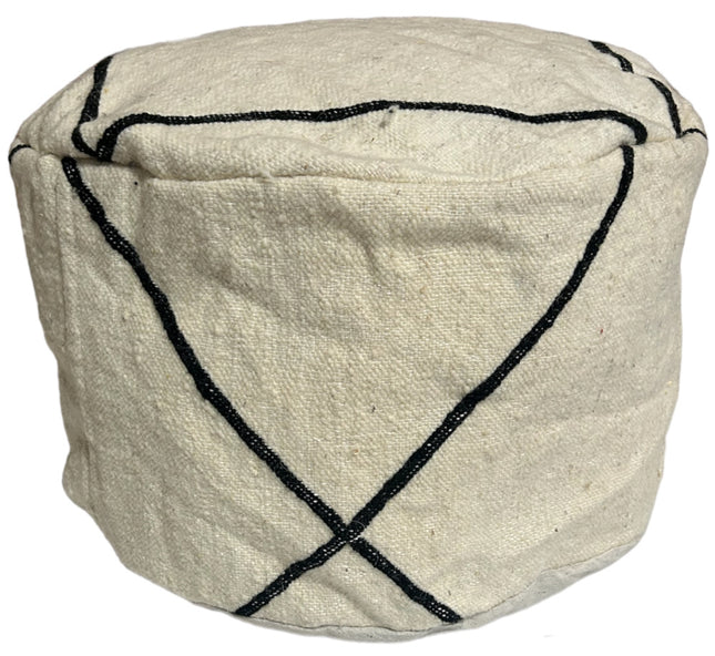 Pouf Kilim marocain fait main - Beni Ourain