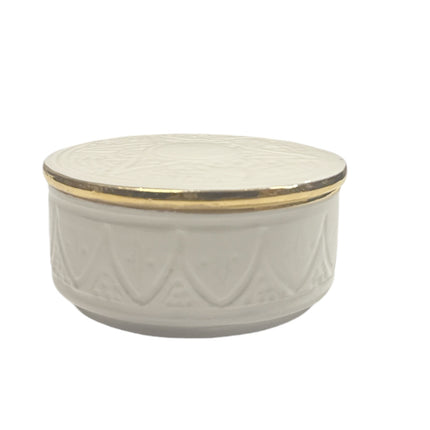 Pot en céramique Empreinte fait main - Blanc Or
