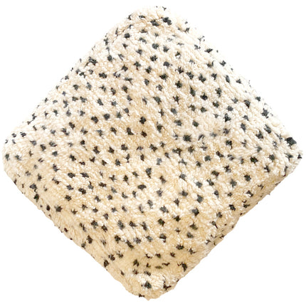 Pouf marocain berbère fait main (Beni Ourain) Coussin de sol moelleux et bohème