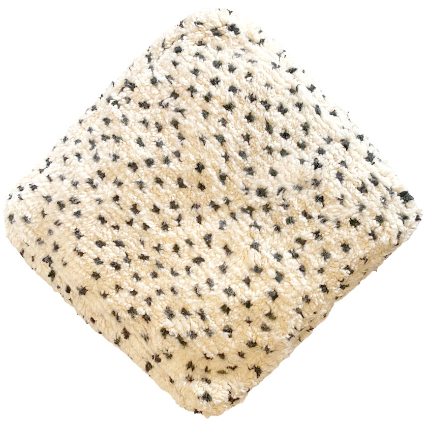 Marokkaanse handgemaakte berber poef (Beni Ourain) Fluffy Bohemian Vloerkussen