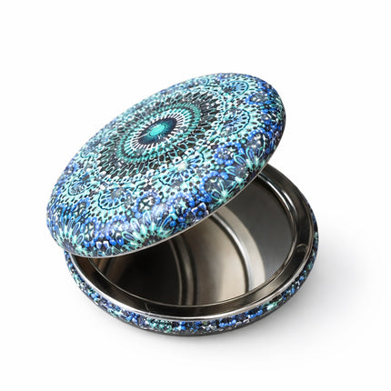 Miroir de poche Ø 7,5 cm – Design marocain – Compact et pliable