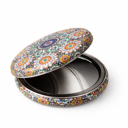 Miroir de poche Ø 7,5 cm – Design marocain – Compact et pliable