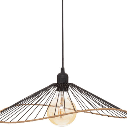 Suspension moderne Alara fil métallique noir