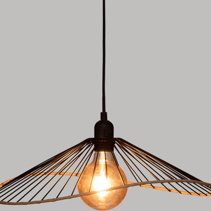 Suspension moderne Alara fil métallique noir