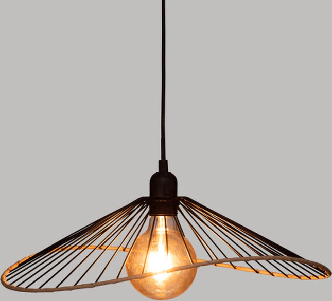 Suspension moderne Alara fil métallique noir