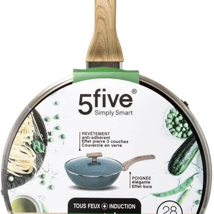 Secret de Gourmet - Wok - Poêle à frire avec couvercle