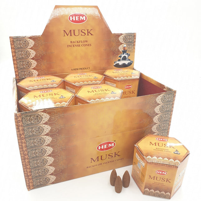 Musc cônes d'encens à refoulement