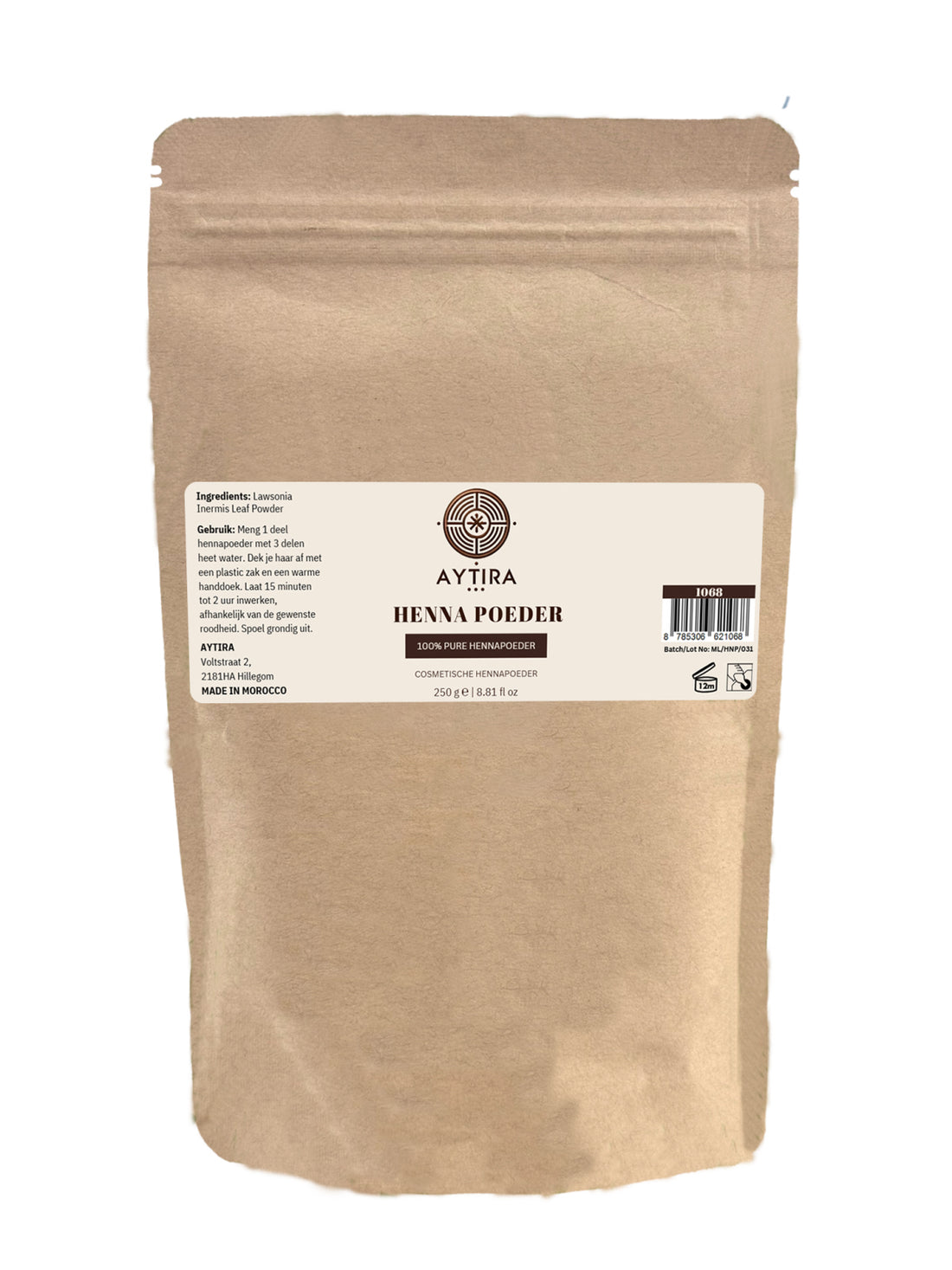 Aytira natuurlijke henna – hennapoeder voor haar en hennatattoos, 250 g – foto 2