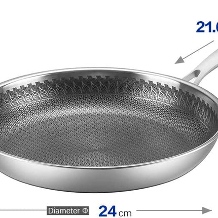 Poêle Winsdom - acier inoxydable - aluminium