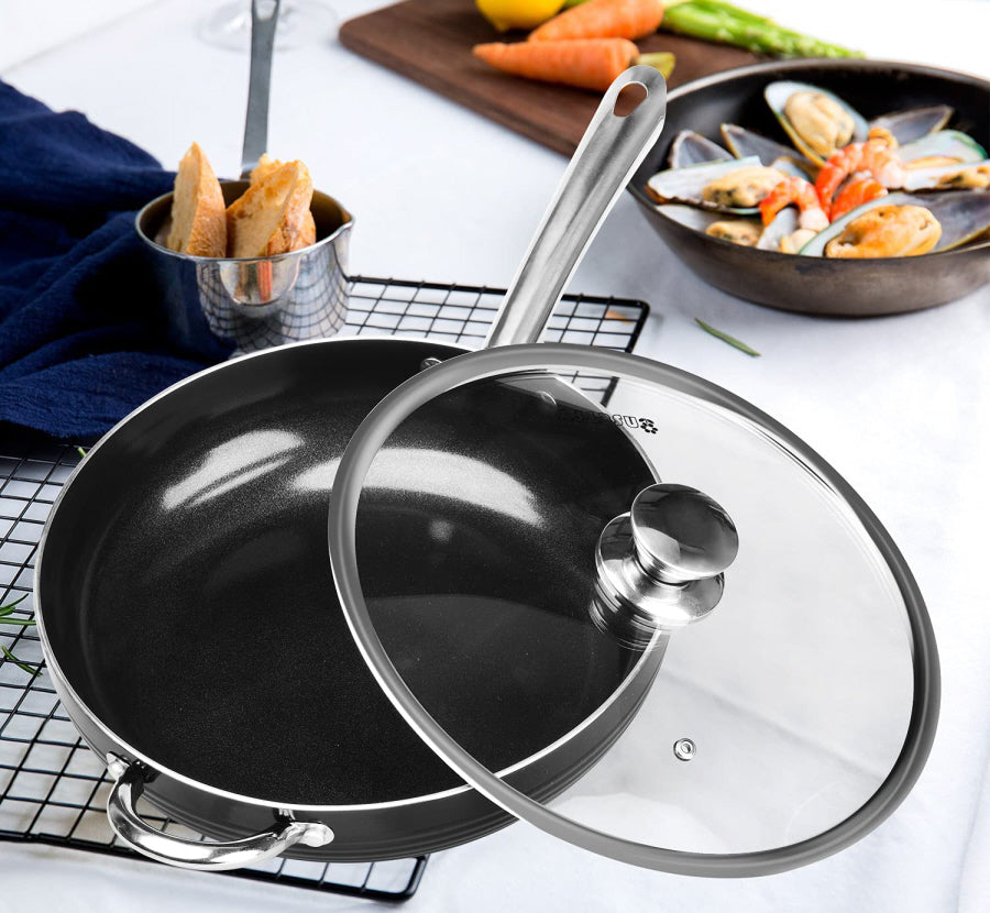 Insetfy Bratpfanne 28 cm – Keramikbeschichtung – PFOA-frei