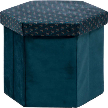 Atmosphera Pouf/tabouret Jiling - Pliable/coffre de rangement 60L