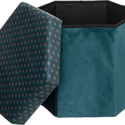 Atmosphera Pouf/tabouret Jiling - Pliable/coffre de rangement 60L