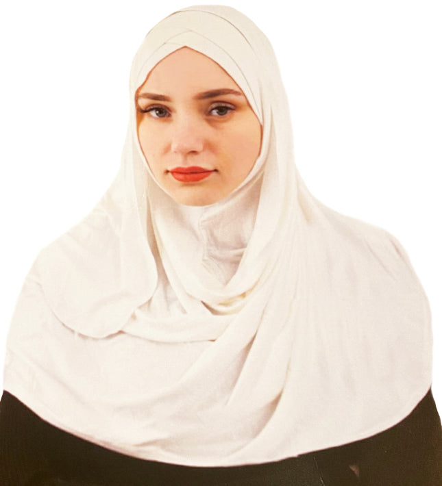 Hijab instant en jersey deux couches