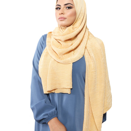 Écharpe côtelée brillante