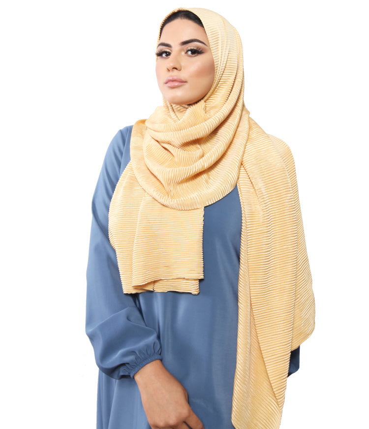 Glossy Ribbed Scarf