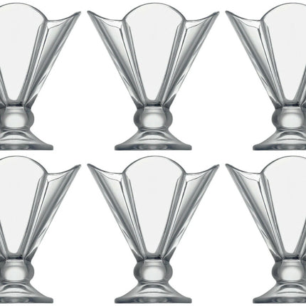Lot de 6 coupes à glace en verre – verres à dessert 250 ml